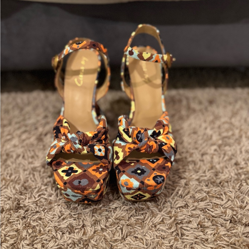Circus By Sam Edelman Block Platform Heels “Audrea” Size 8